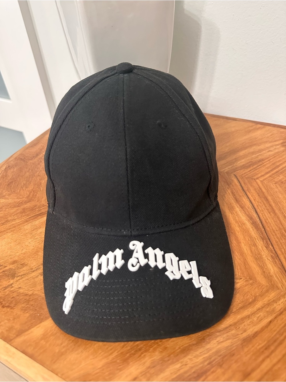 Palm Angels Black Logo Baseball Cap Logo Adjustable Luxury Streetwear GUC